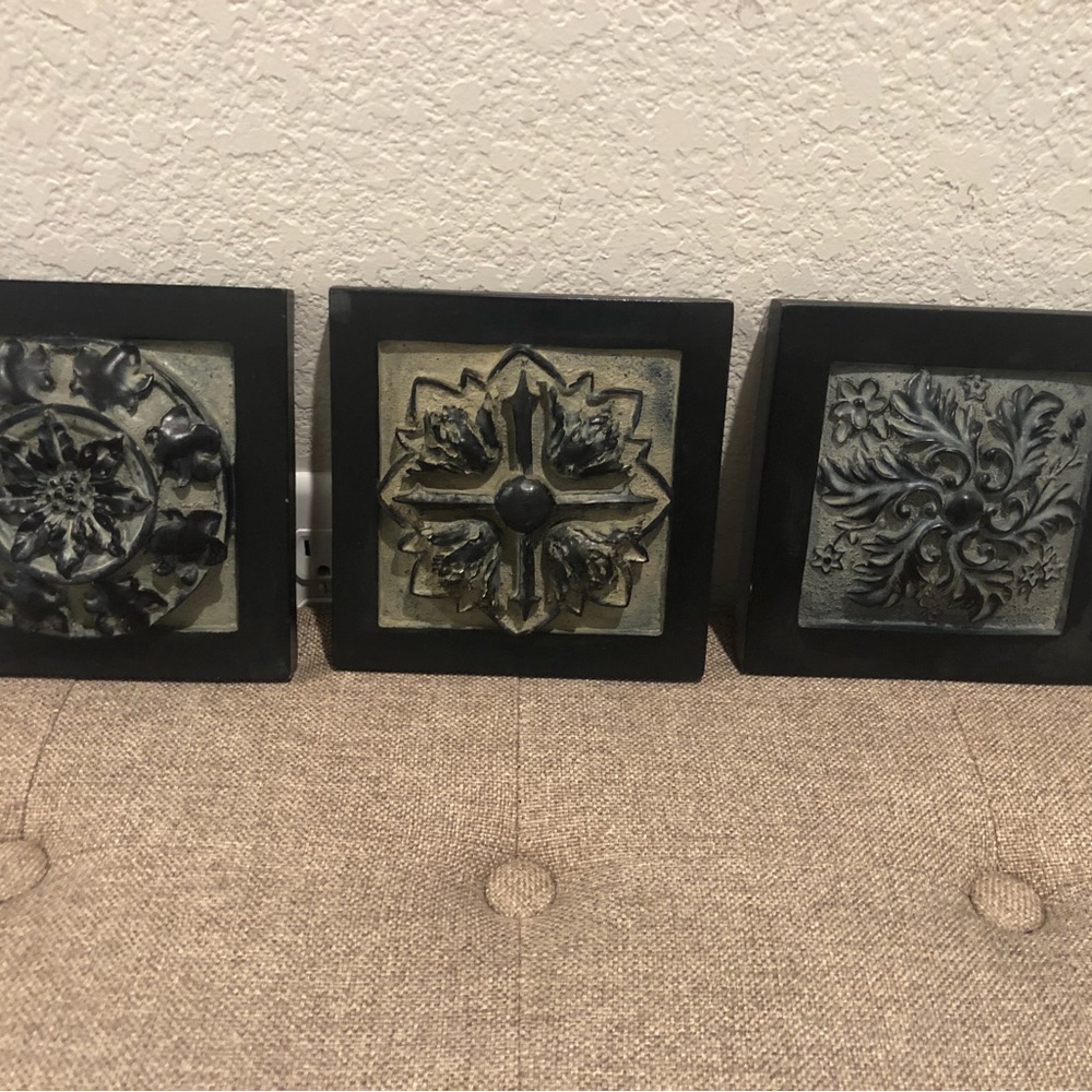 Set of three wall hanging decor